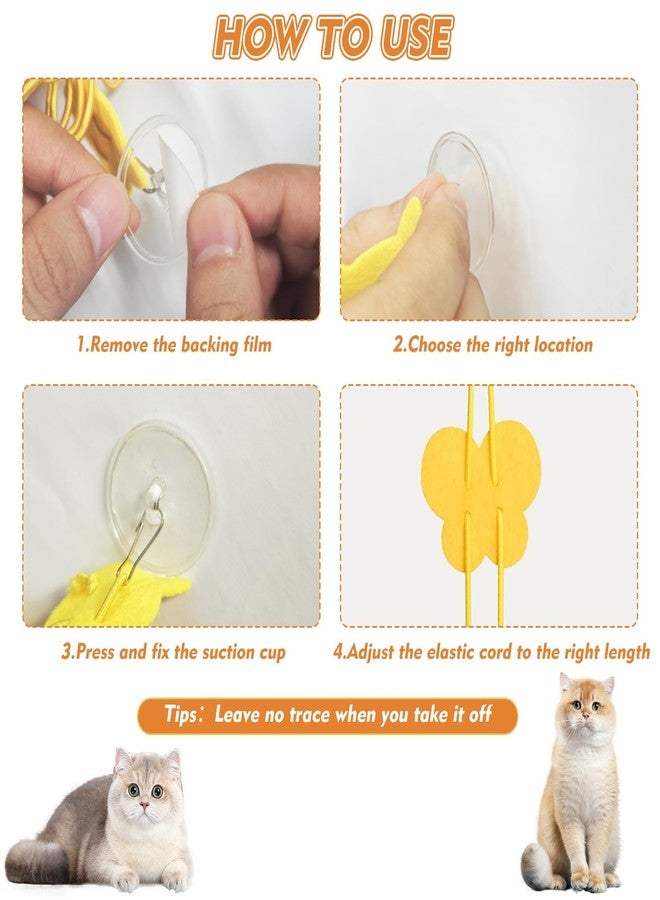 Aeenioy Cat Toys, Hanging Spring Toys for Cats, Interactive Cat Playing Toy with Feathers and Crinkle Paper, Kitten Toys for Indoor Play, 2-Pack - Image 4